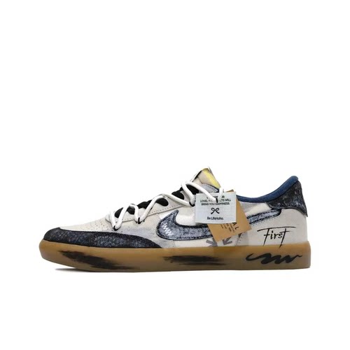 迷途定制球鞋 Nike SB Heritage Vulc 回忆存档 复古做旧低帮板鞋