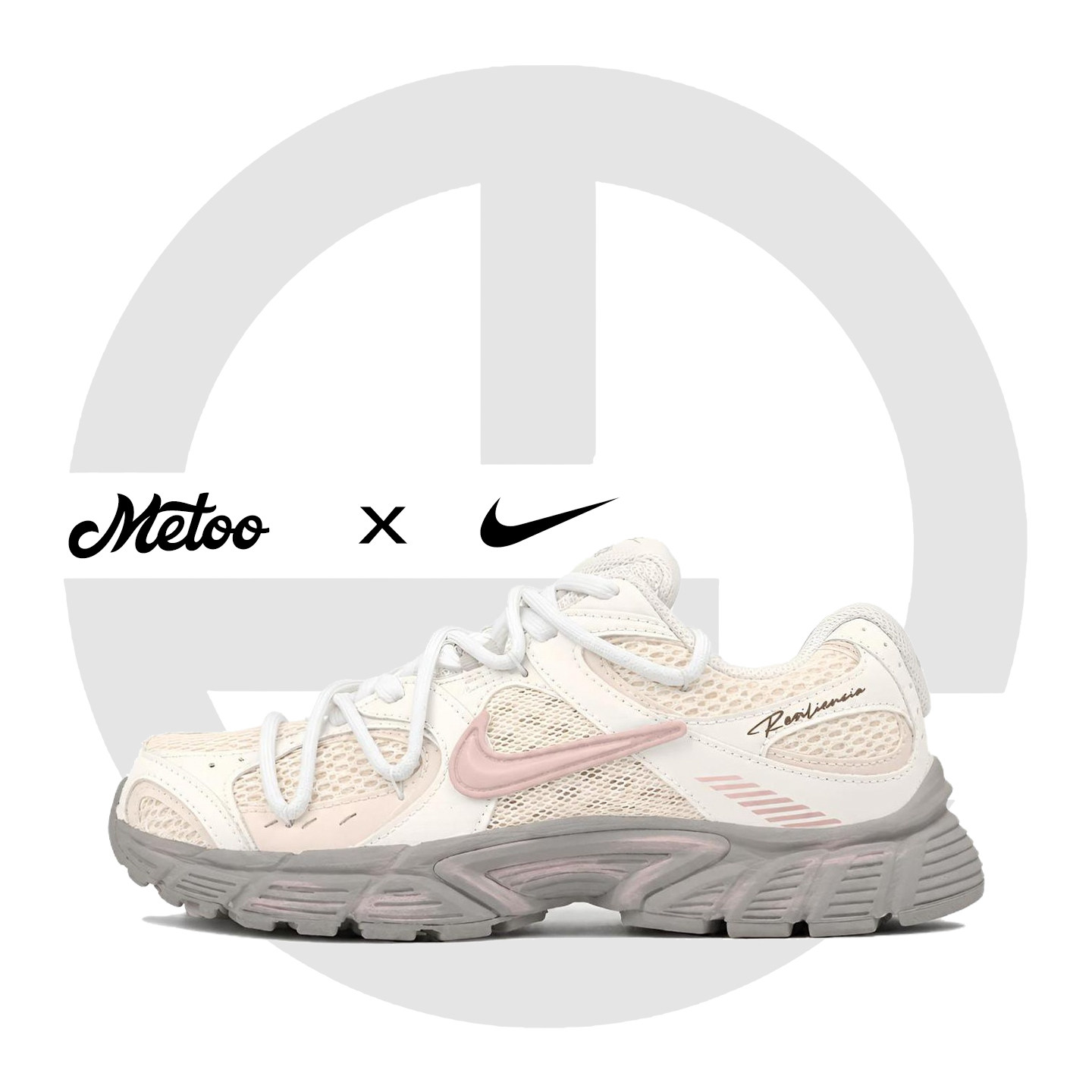 迷途定制球鞋 Nike V5 RNR 白粉多巴胺少女感机能做旧透气老爹鞋