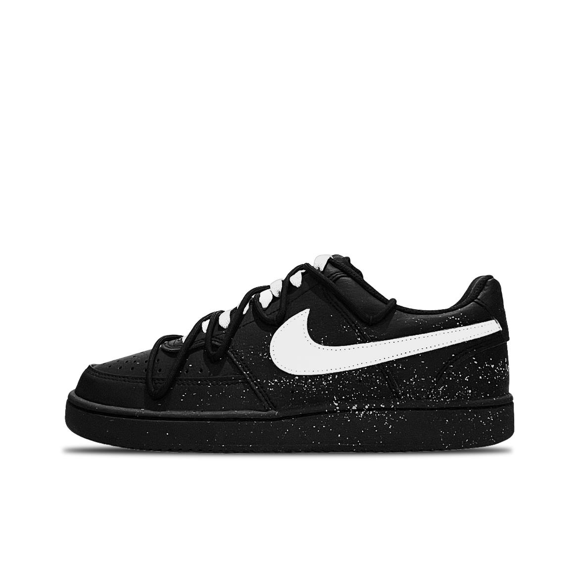 【定制球鞋】Nike Court Vision Low 时光之轮低帮 板鞋 男女黑色