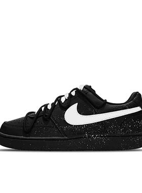【定制球鞋】Nike Court Vision Low 时光之轮低帮 板鞋 男女黑色