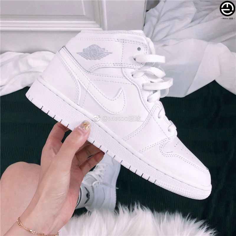 Metoo迷途 Air Jordan 1 Mid男女AJ1高帮篮球板鞋 554724 554725-封面