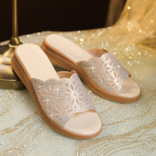 镂空平底凉拖夏季外穿凉鞋妈妈鞋