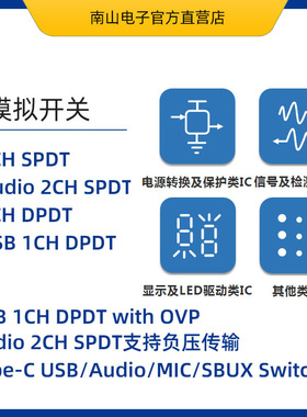 ET5223 双路单刀双掷模拟开关 QFN10 手机开关模拟芯片