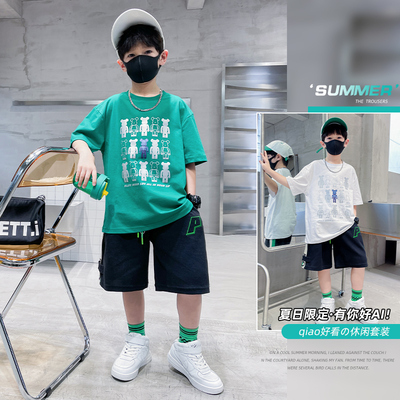 童装短袖t恤2025新款炸街
