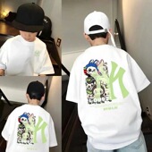 童装 拉布布男童短袖 纯棉上衣 韩版 夏季 t恤25新款 帅气炸街儿童半袖