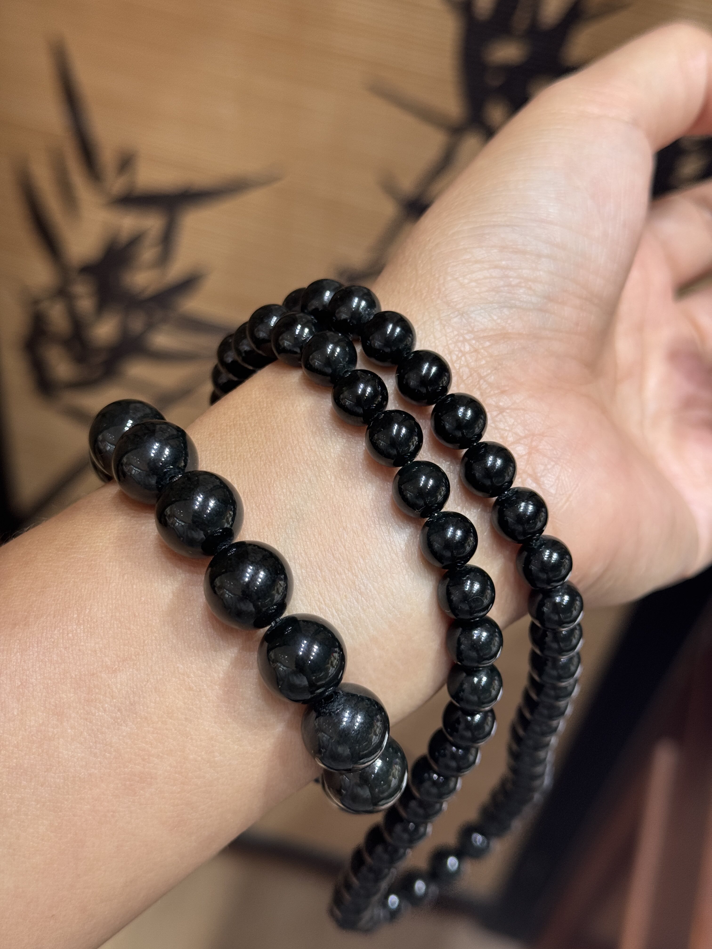 新疆和田玉黑青项链手链个性特色设计款叶城妈妈链马蹄扣