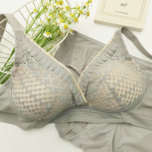 侧收调整型胸罩性感文胸套装 韩国美背文胸新款 无钢托聚拢内衣套装
