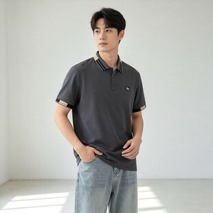 贝哆哈男士POLO衫夏季短袖休闲百搭T恤上衣翻领男式刺绣汗衫t恤