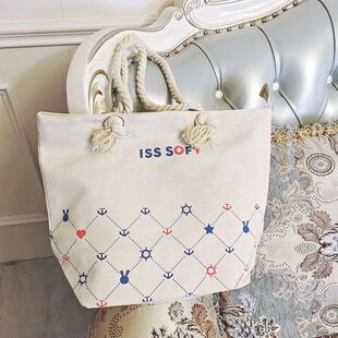 贝哆哈单肩包上班通勤大容量帆布袋女学生补课包休闲手提包微瑕疵