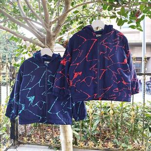 贝哆哈儿童秋冬款 保暖棉服男童外套冲锋衣字母连帽棉衣中小童棉袄