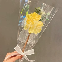 Желтая - Цветвленная роза - Букет лука