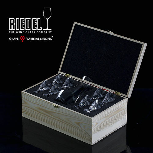 奥地利Riedel进口中式水晶白酒杯家用玻璃杯分酒器烈酒杯礼盒套装