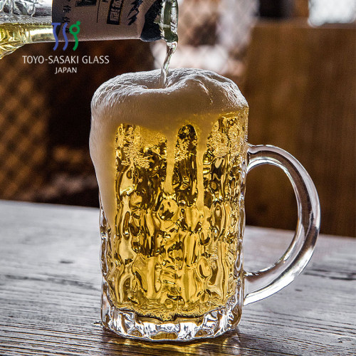 东洋佐佐木水晶玻璃锤纹啤酒杯