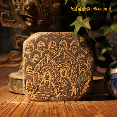 DIY佛造像非遗拓印模板装饰摆件