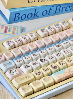 三小只MOA可爱键帽侧印乌萨奇适配迈从ACE68 狼蛛 新盟 wooting60