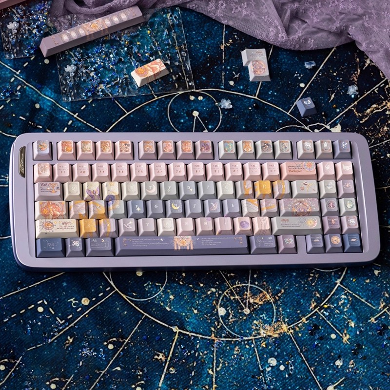 十二重天籁星座键帽原厂高度DIY机械键盘适配hi75 ace68 X75 夜魔