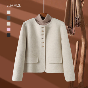 【经典不过时】双面羊毛短款外套女时髦小姨风春秋超百搭呢子上衣