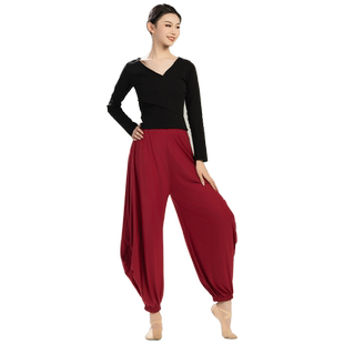 硕宇芳华同款现代舞蹈服春夏新款阔腿宽松大裆古典舞民族风练功裤