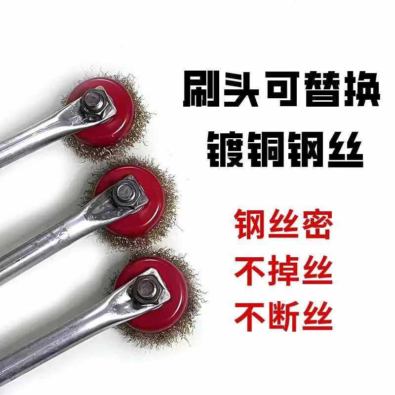 神器带手柄抛光加厚卫生钢丝刷