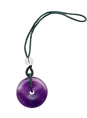 碧雅紫晶正品乌拉圭02深紫色项坠