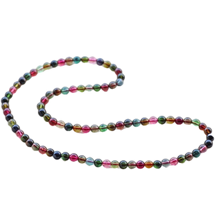 碧雅糖果色玻璃体彩虹碧玺手链一物一图6mm多圈手串3圈女款30.67g