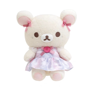 现货日本代购轻松熊松弛熊rilakkuma天空棉花糖M号熊妹毛绒公仔