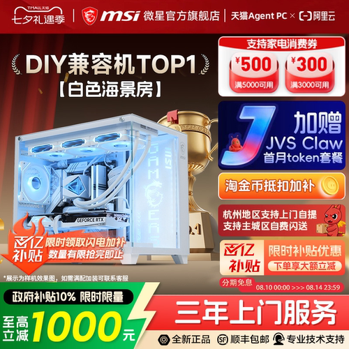 【国补10%】微星5060/Ti白海景房