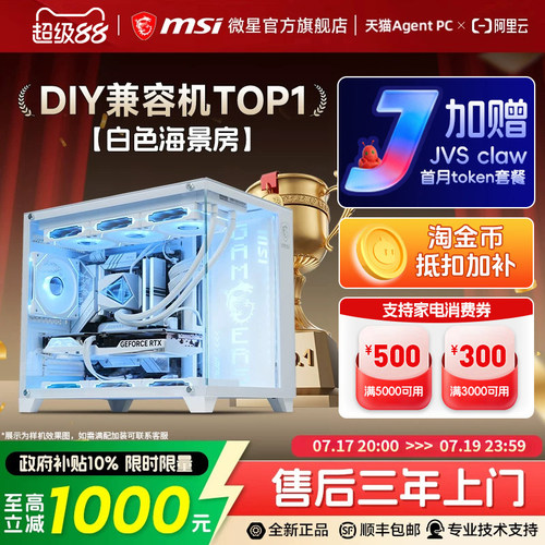 【国补10%】微星5060/Ti白海景房
