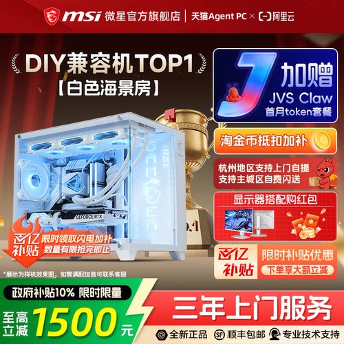 【国补10%】微星5060/Ti白海景房