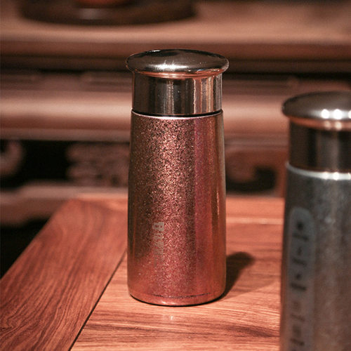 纯钛双层便携保温杯泡茶
