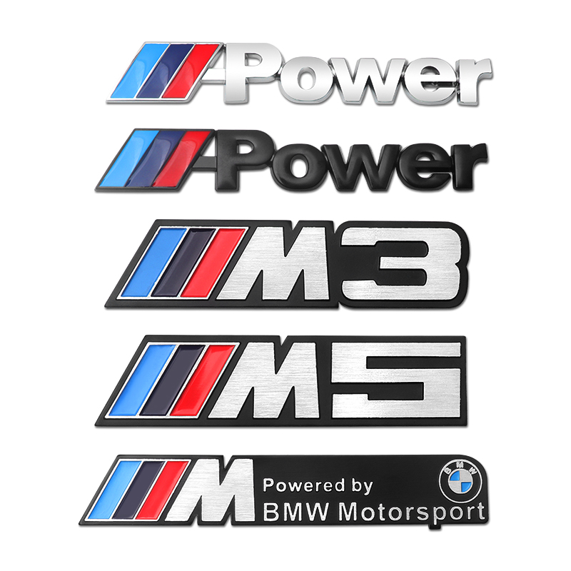 BMW车标power叶子板侧