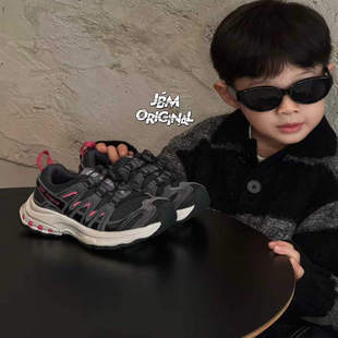 JBM 2025新款儿童撞色休闲运动潮流老爹鞋做旧工艺百搭童鞋拼色鞋