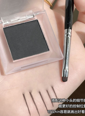 秒杀所有眼线笔!gellas单色眼影纯黑色哑光烟熏显色下至卧蚕持久