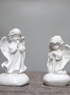 天使客厅卧室拍摄道具树脂工艺品