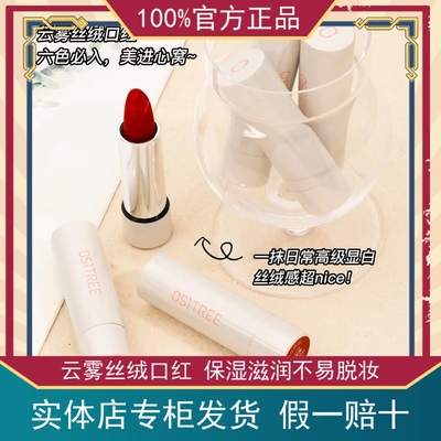 丝绒口红不沾杯持久不掉色柳丝木