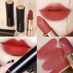 现货兰蔻小蛮腰口红唇釉粉金唇膏丝绒雾面哑光黑管196 296 222