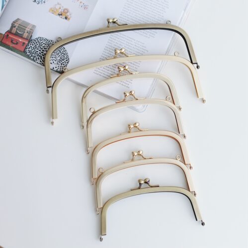 进口14cm/21cm同款拱形压纹无孔口金手工DIY口金包材料