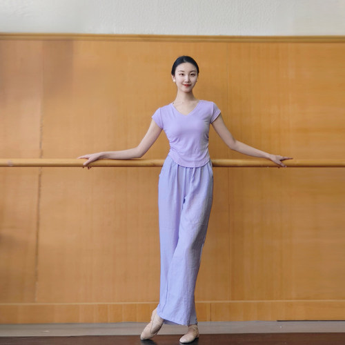 宸迪夏款短袖舞蹈练功服