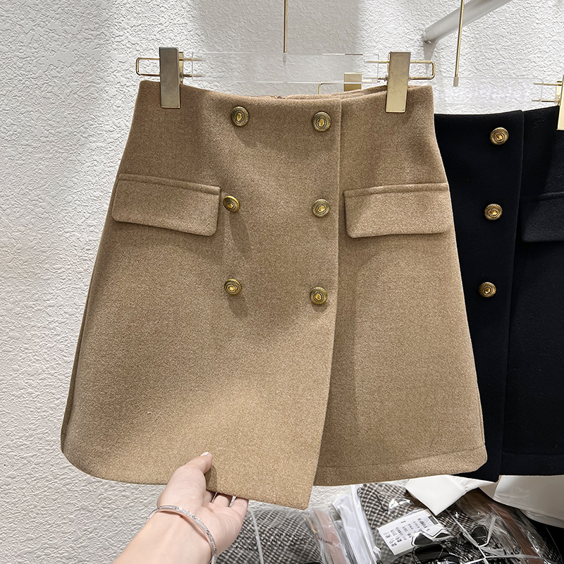 其他短裙A字型韩版A型双排扣新款