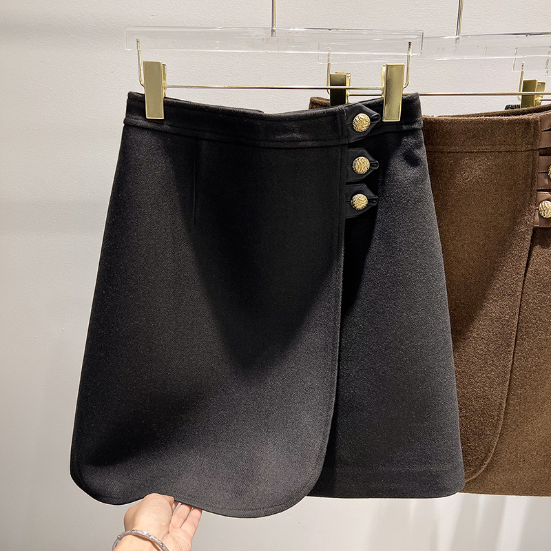 其他短裙A字型A型拼接短裙新款