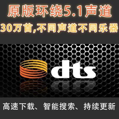DTS杜比5.1声道全景环绕车载影院无损音乐抖音新歌下载ac3wavflac