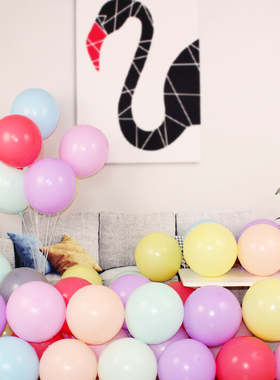 婚庆马卡龙气球结婚礼拱门装扮生日派对汽球婚房装饰场景布置用品