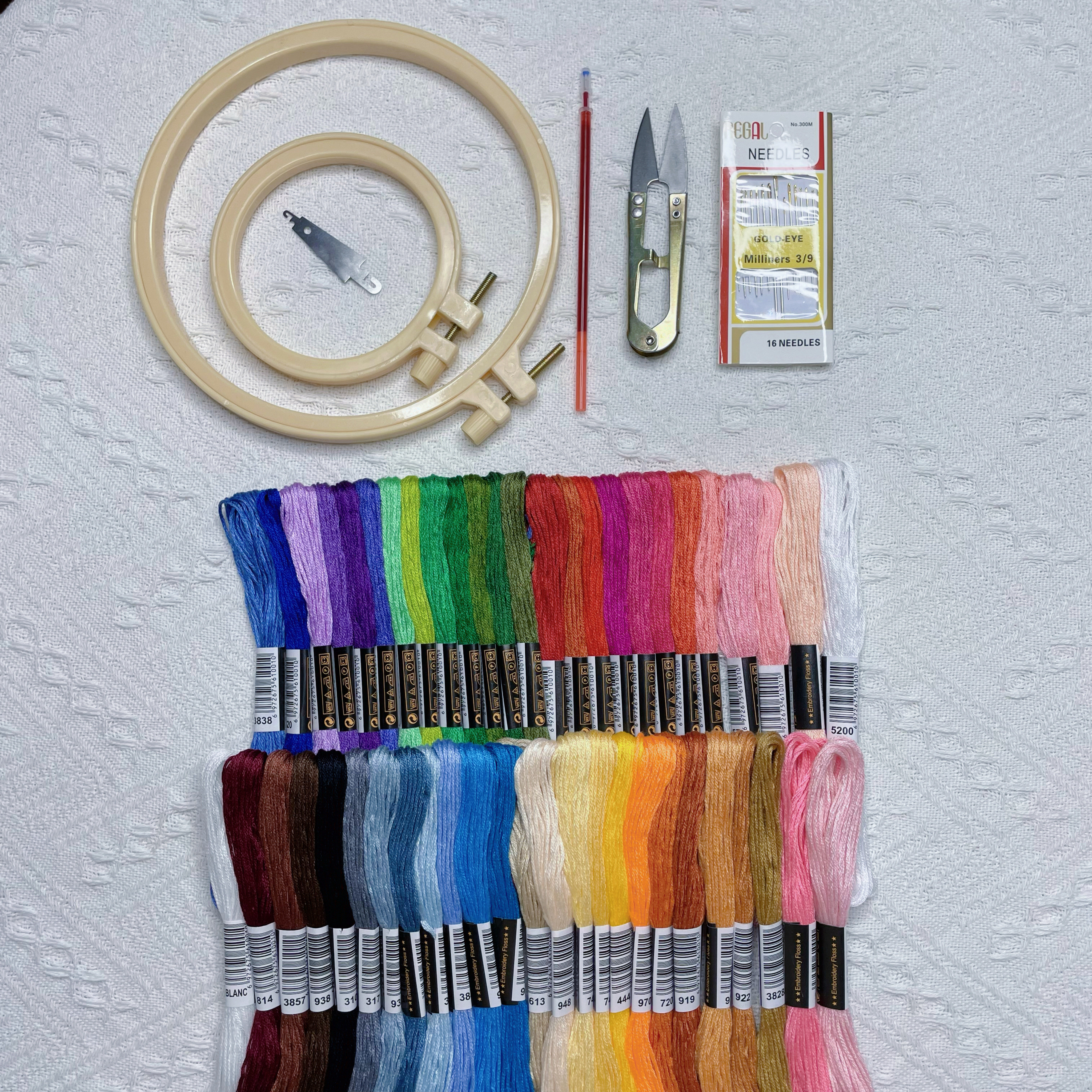 绣绷刺绣diy工具包针线包水溶笔穿针器剪刀手工diy缝补修补衣服