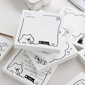 阿mei日记可爱便签纸无粘性便签本diy记事留言小方砖便条纸400张