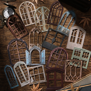 雅韵雕窗ins风复古门窗镂空贴纸高颜值边框手帐贴画DIY手账素材纸