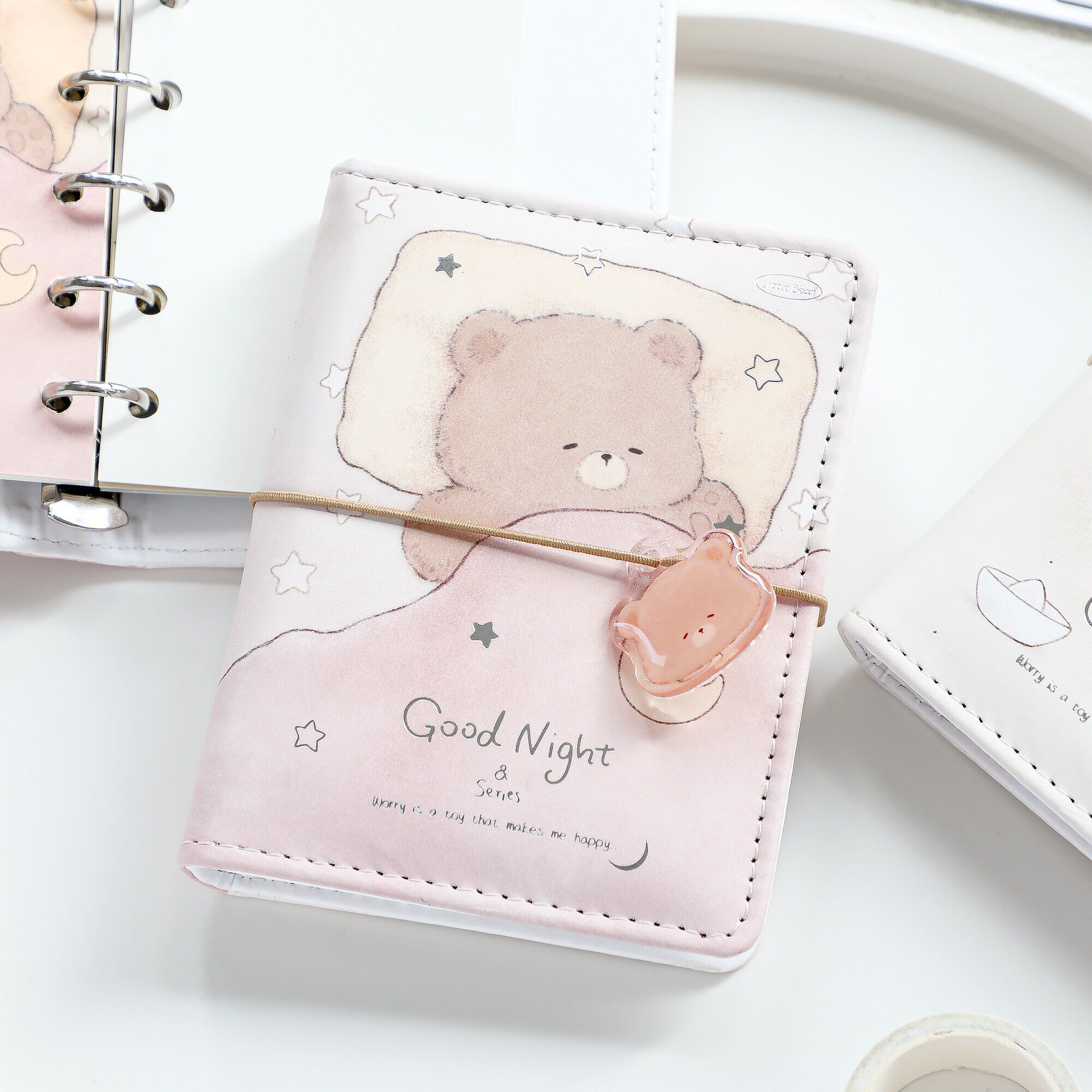 可爱治愈系便携活页本空白内页笔记本子手帐本口袋日记本手账本