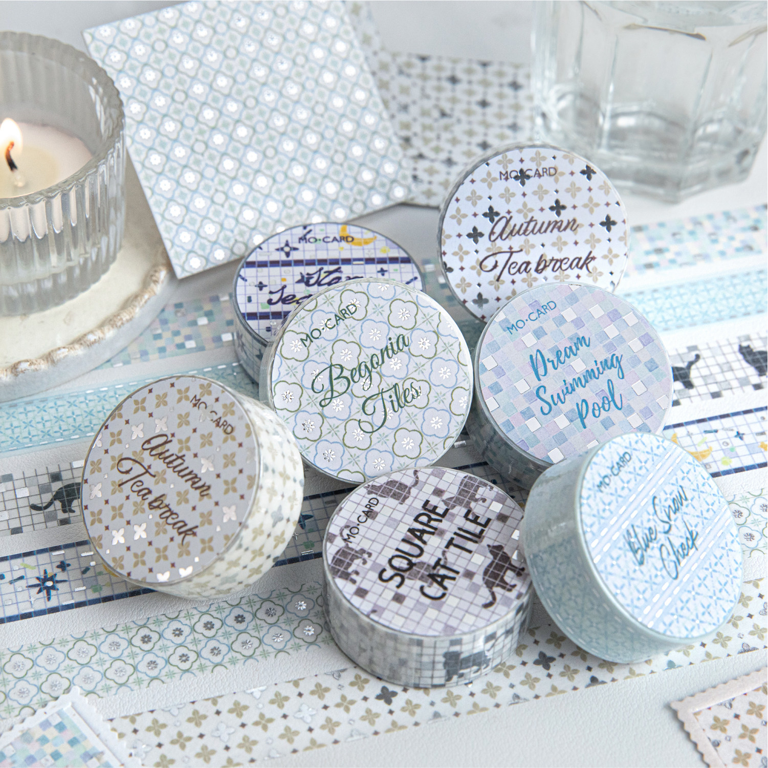 彩砖集烫银和纸胶带 清新文艺基础百搭手账打底装饰贴画手帐贴纸,文具电教/文化用品/商务用品,胶带/胶纸/胶条,淘宝优惠券,粉丝福利购,淘宝优惠卷