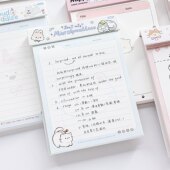 卡通可撕拍纸本高颜值便签本学习纸学生彩页横线本子记事本笔记本