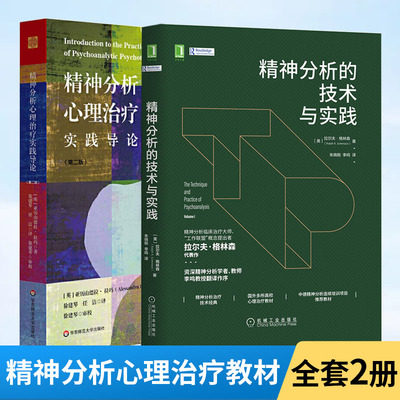 2册 精神分析心理治疗实践导论+精神分析的技术与实践 拉尔夫格林森 临床治疗指导 精神分析学派心理治疗教材书籍 心理咨询治疗师