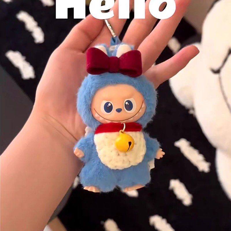 labubu4.0心底密码娃衣铃铛配饰